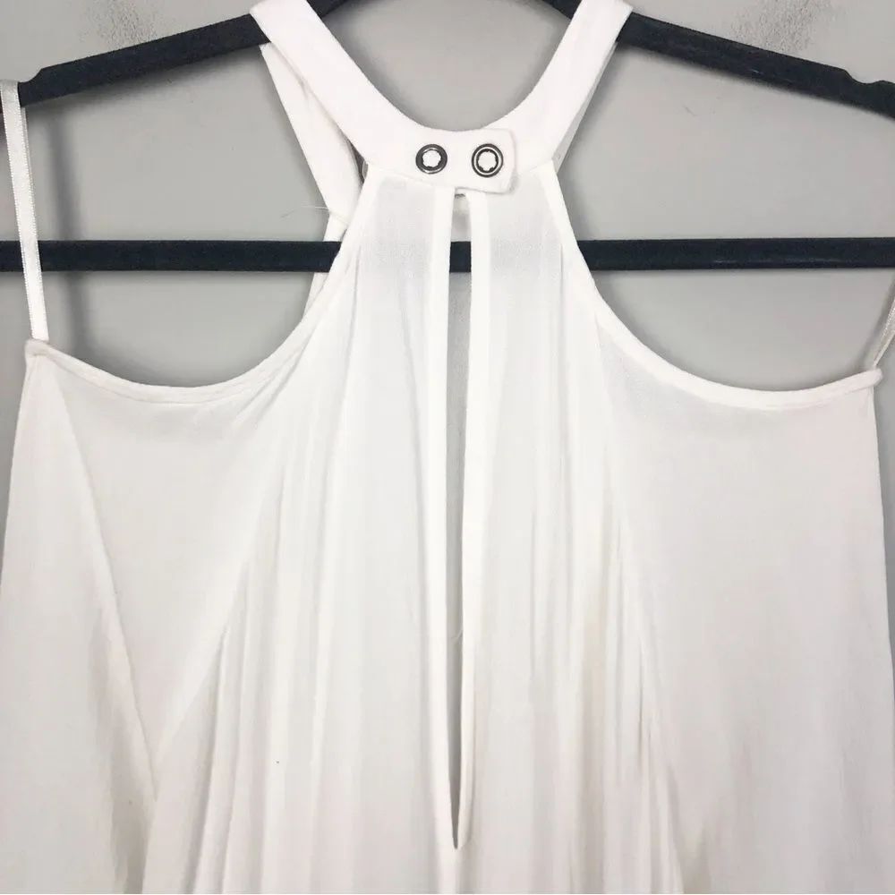 FREE PEOPLE | Drift Away Cold Shoulder Ivory Tunic Top or Dress Women’s Size S - Picture 12 of 13